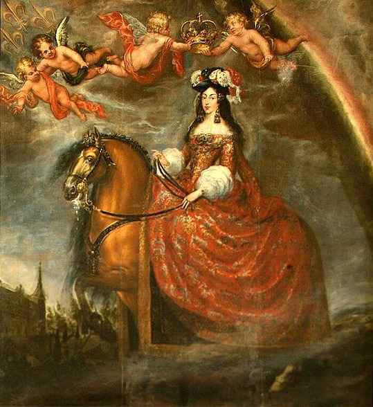 Equestrian portrait of Marie Louise d